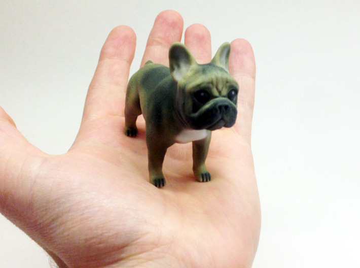 Brown Frenchie 3d printed 