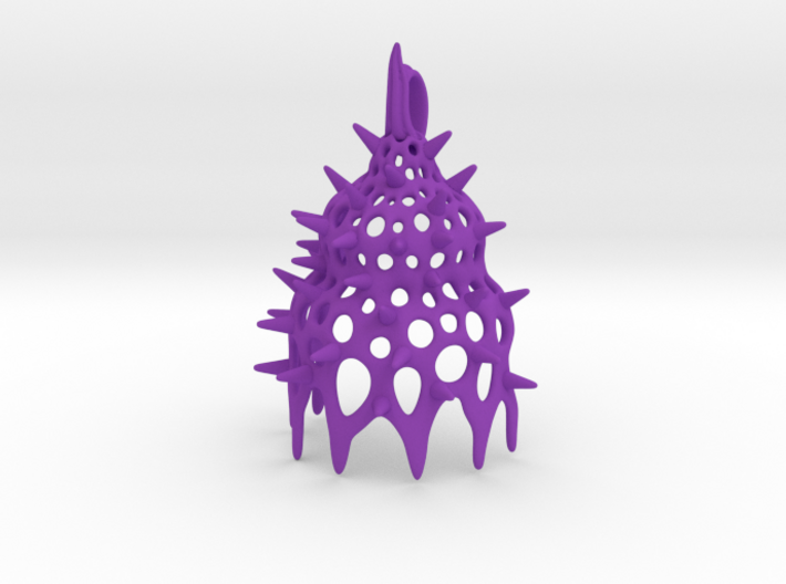 Calocyclas Radiolarian pendant 3d printed