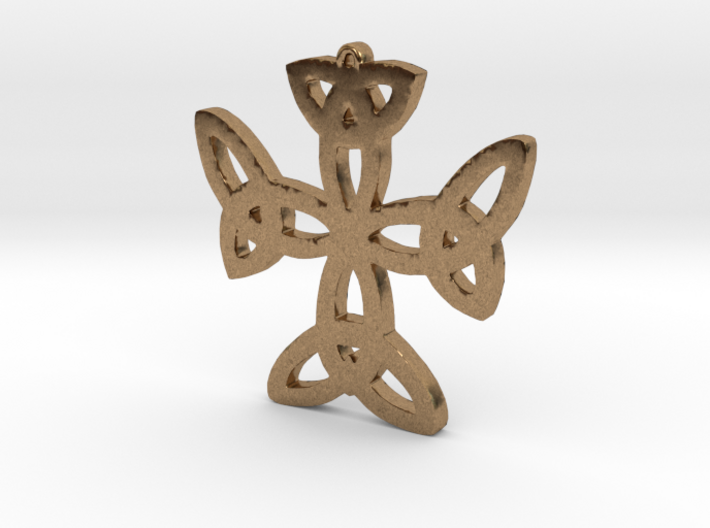 Celtic Knot Cross Necklace Pendant 3d printed