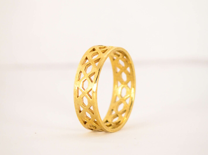 Intertwining Ring Size 5 3d printed 