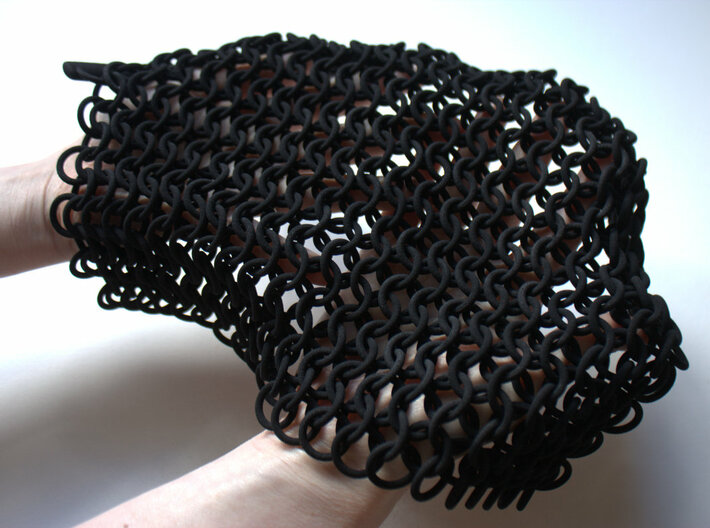 Chainmail  3d printed flexible fabric