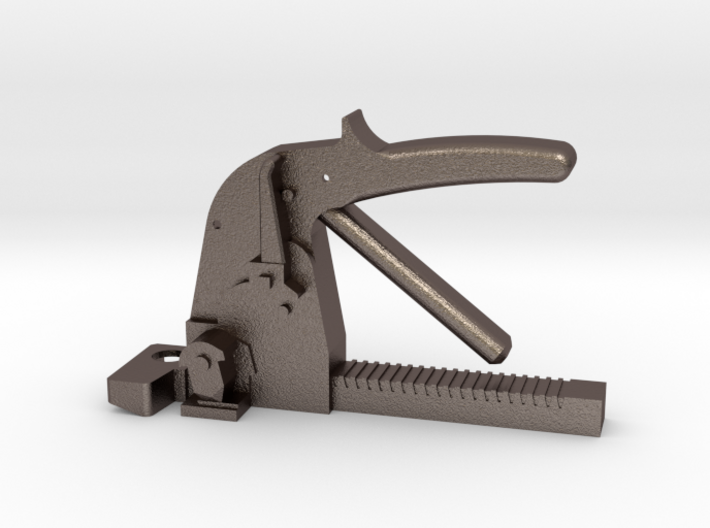 Push-Bar Tensioner Key-Chain Metal 3d printed