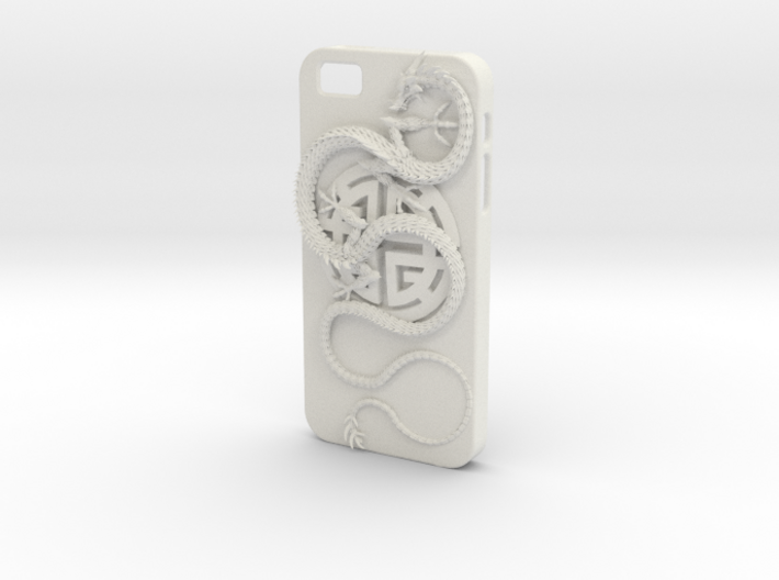 iPhone5s Case - Lu Prosperity Symbol with Dragon 3d printed