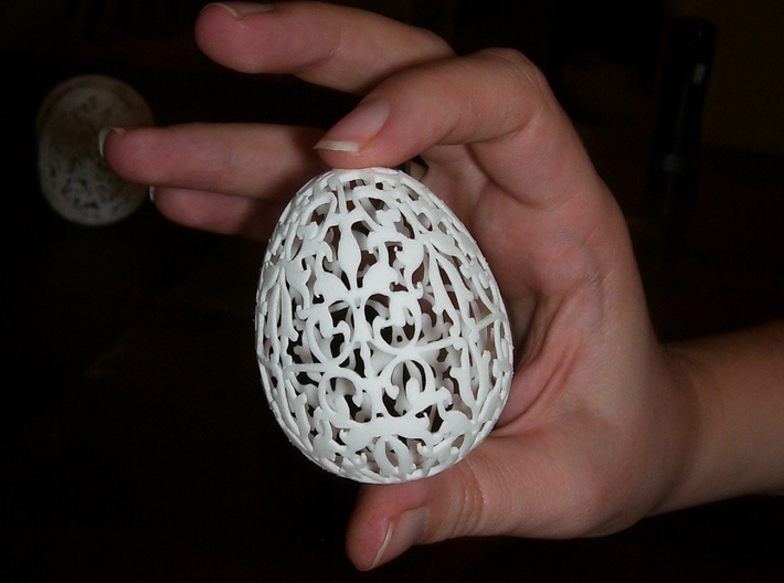 Oriental Easter Egg 3d printed photo of printed egg