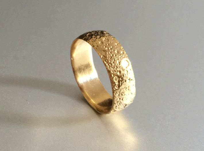 Moon Ring 3d printed 