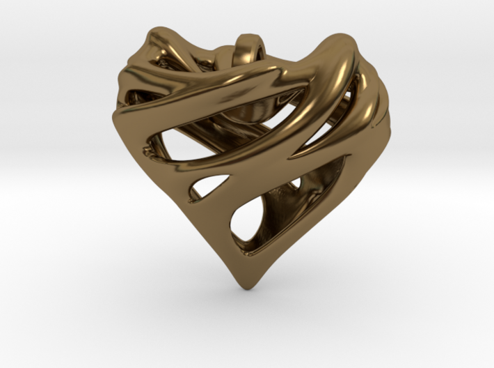 Alien Heart Pendant 3d printed