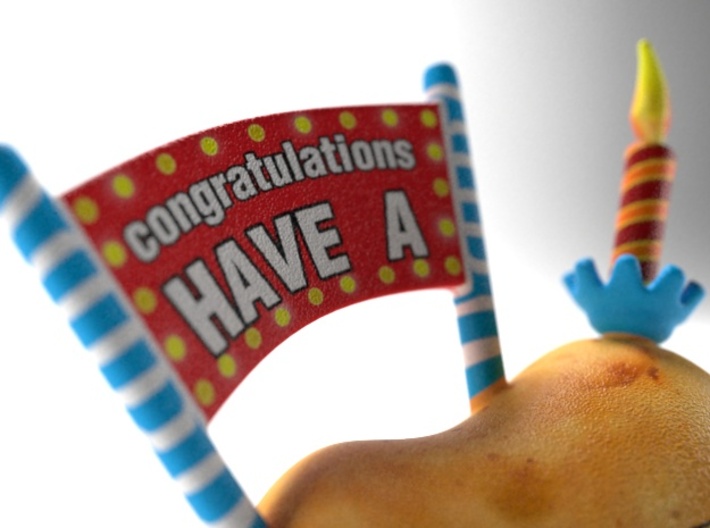 Congratulations - Have a Potato! 3d printed 