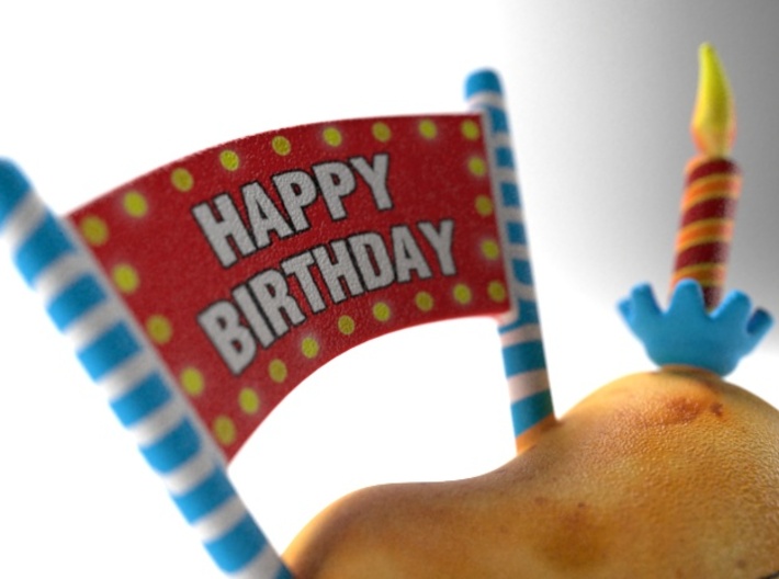 Happy Birthday - Have a Potato! 3d printed 