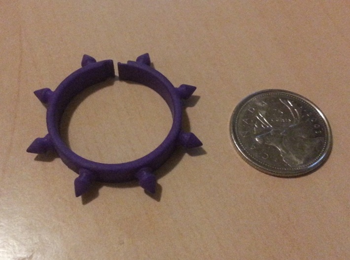 Spiked Wine Charm 3d printed