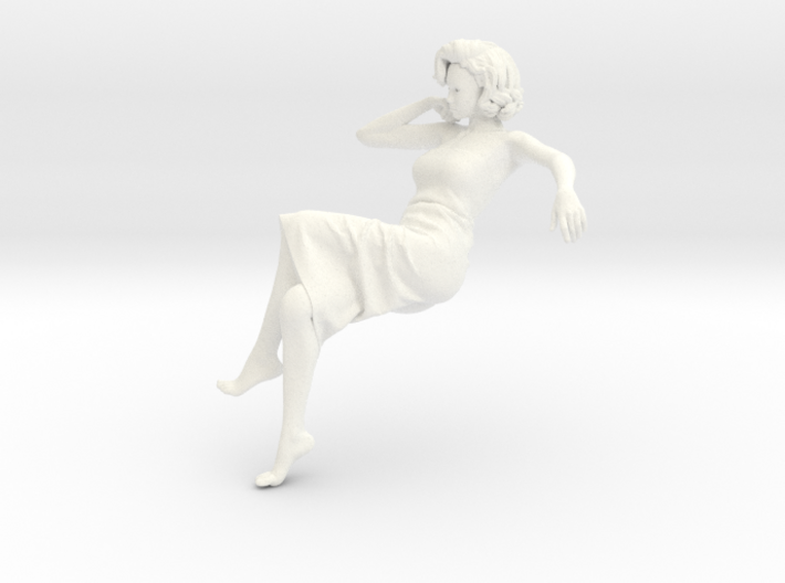 Lady sitting-010 scale 1/24 Passed 3d printed