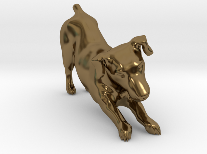 Stretching Jack Russell Terrier 3d printed