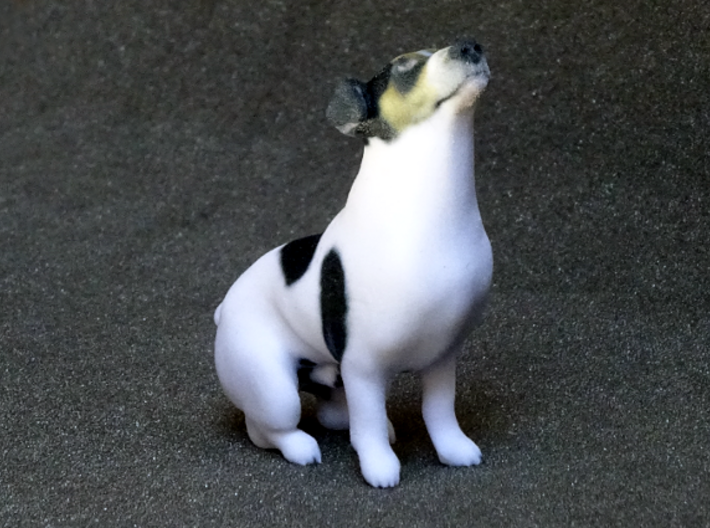Howling Jack Russell Terrier 3d printed