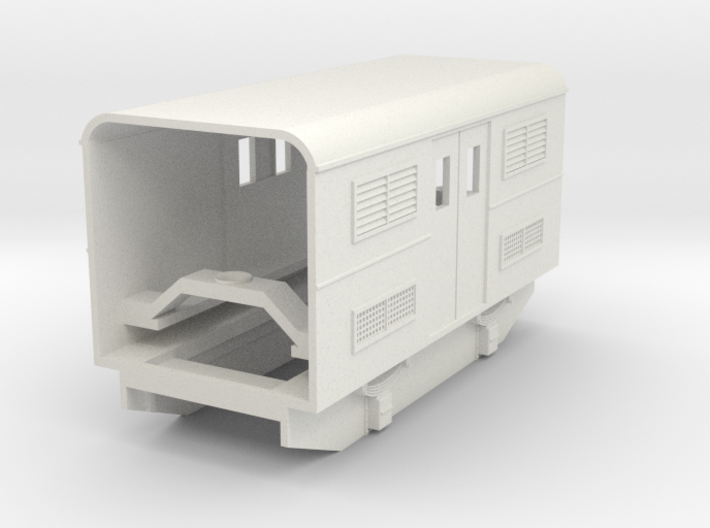 009 articulated railcar central power car 3d printed