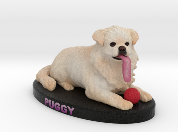 Custom Dog Figurine - Puggy-02 3d printed