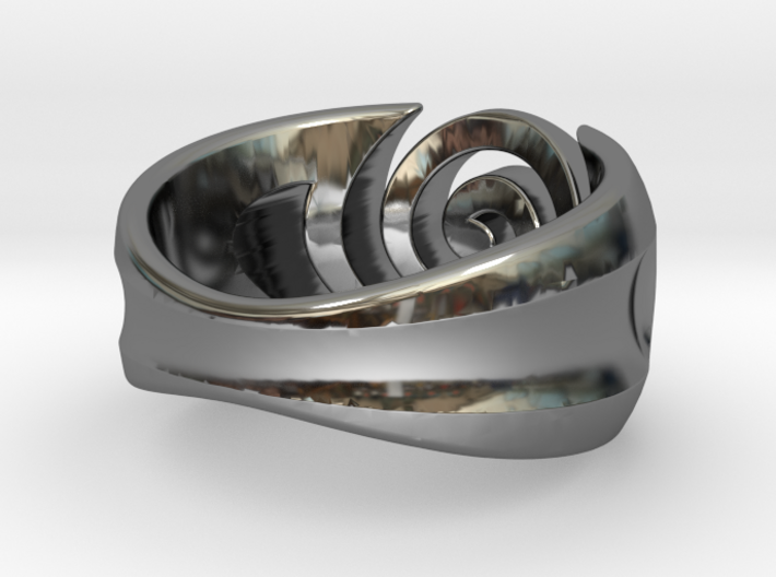 Spiral ring - Size 6 3d printed