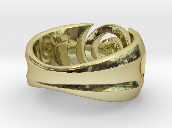 Spiral ring - Size 6 3d printed