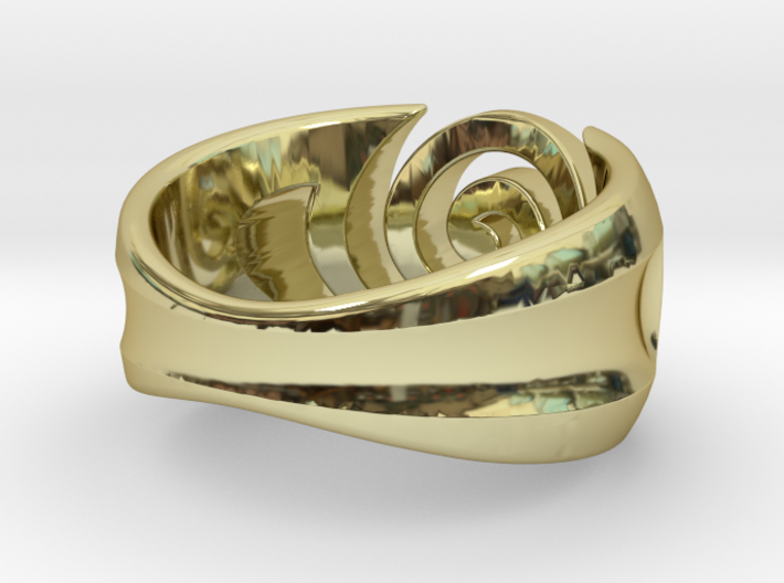 Spiral ring - Size 8 3d printed