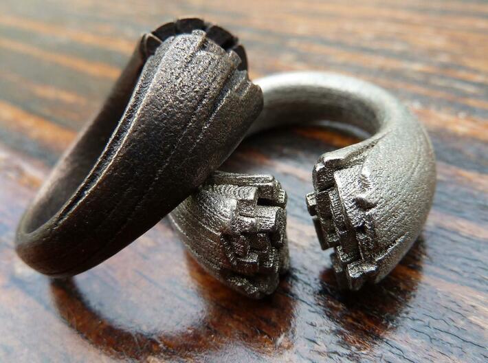 Cracking Wood ring - Size9 3d printed
