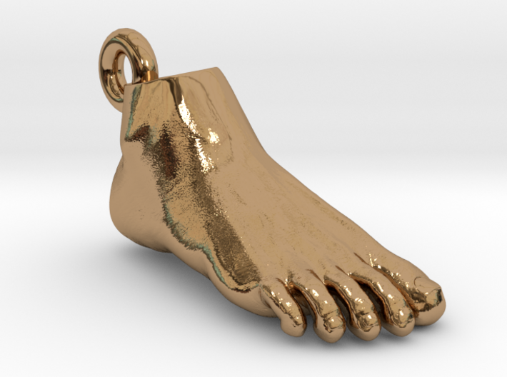 Foot Pendant 3d printed