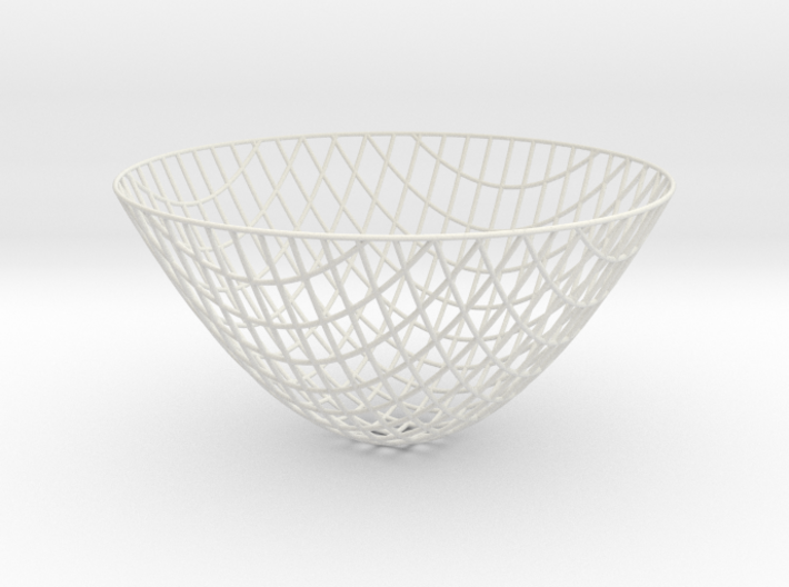 Paraboloid -- XY curves (8in) 3d printed