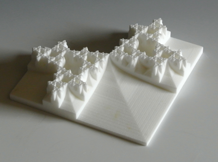 Tromino Developing Fractal Gasket 3d printed Photograph in Strong and Flexible