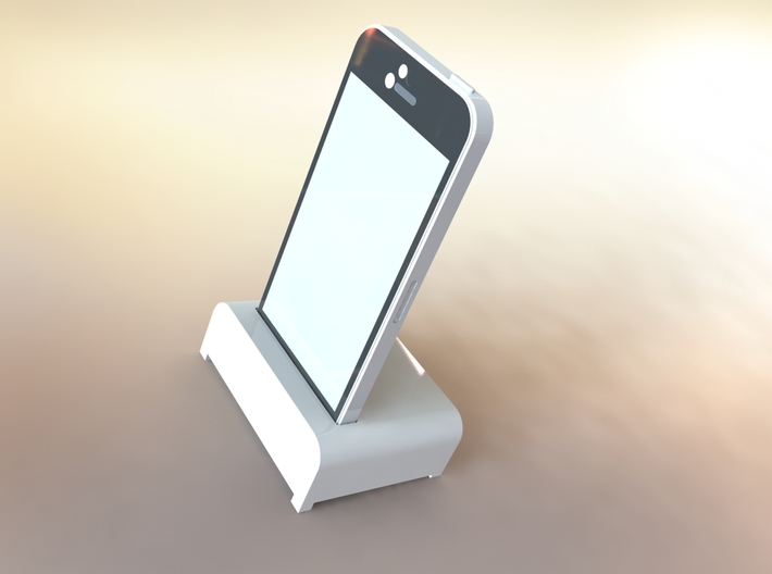 IPhone Desk Stand 3d printed iPhone 5