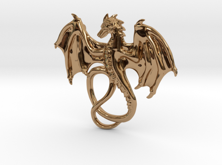 Dragon Pendant 3d printed