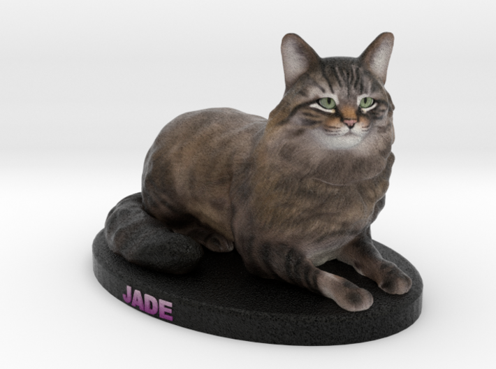 Custom Cat Figurine - Jade 3d printed