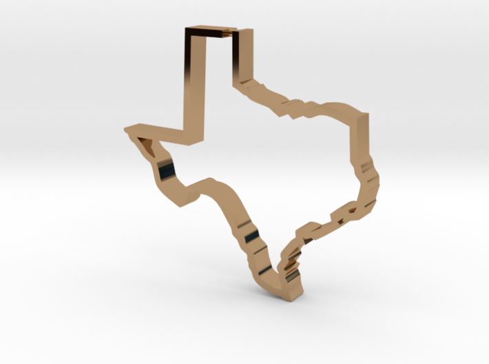 Texas Outline Pendant 3d printed 