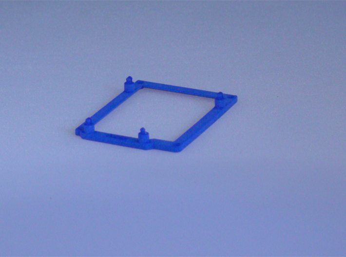 Low desktop stand for Arduino Uno / Leonardo / Yun 3d printed Printed in Royal Blue Strong & Flexible