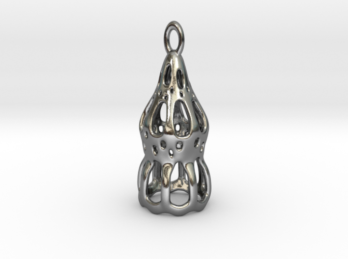 Dictyocysta pendant 3d printed 