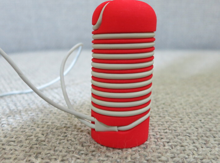 Apple earbuds cord wrapper 3d printed