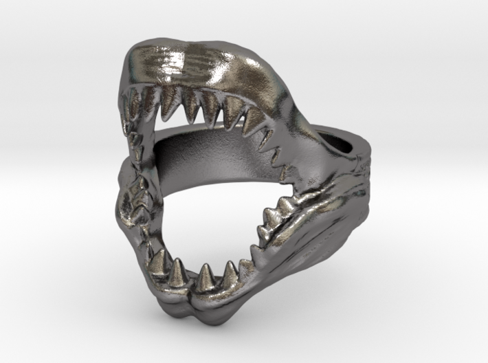 Shark Jaws Ring ( size 11 1/2 ) 3d printed