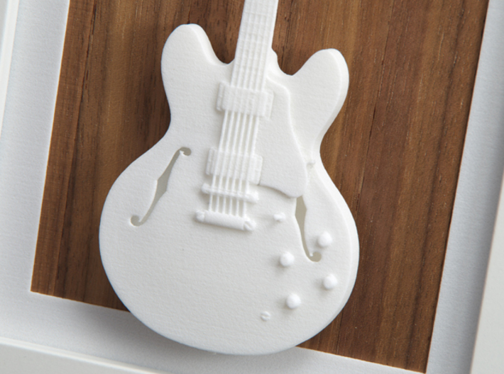Gibson ES 335 guitar for photo frame 3d printed Frames and background pictures are not included!!Gibson ES 335, Detail