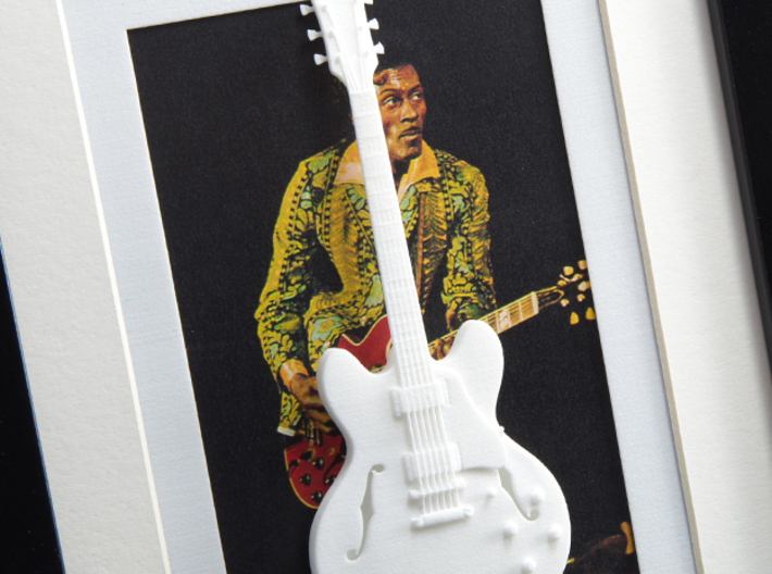 Gibson ES 335 guitar for photo frame 3d printed Frames and background pictures are not included!!Gibson ES 335 with a younger Chuck Berry