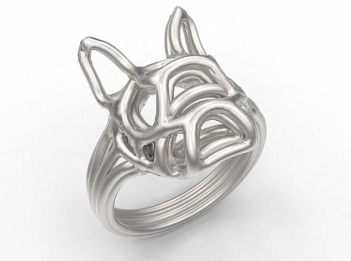 French Bulldog Ring Wire Size 7 3d printed