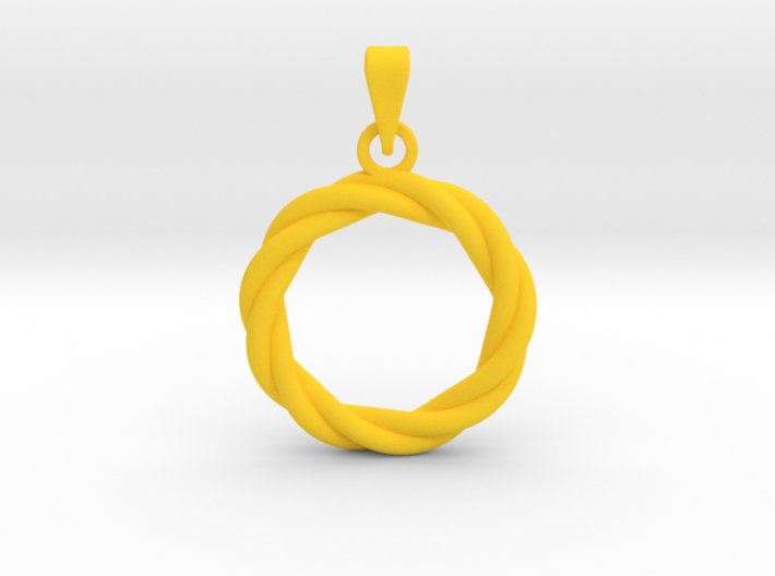 0210 Knot Pendant [3,3] (3cm) #001 3d printed