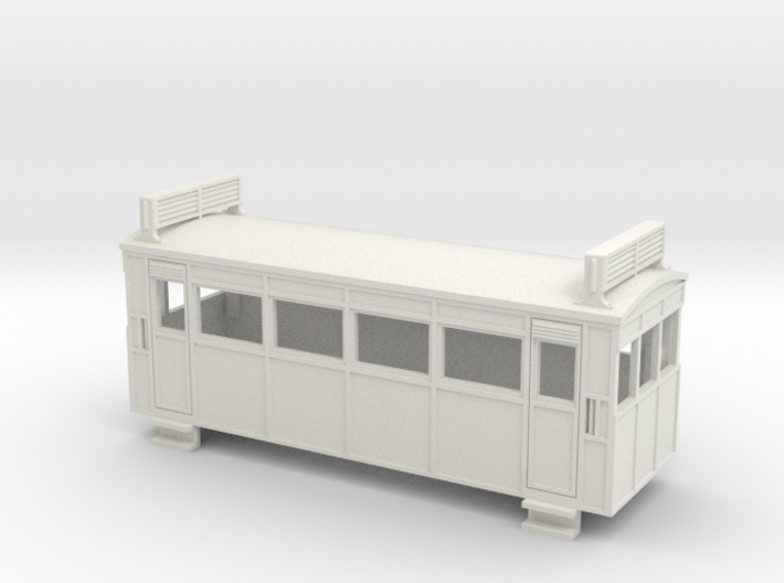 009 Drewry 4w railcar with roof radiators 3d printed