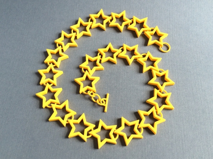 Star Necklace 3d printed Star Link Bracelet by seriaforma