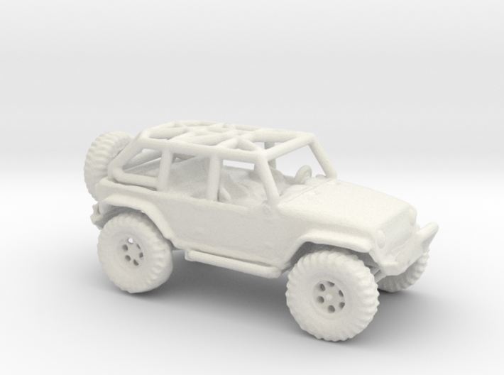 Jeep Rubicon JK 1/100 Scale 3d printed