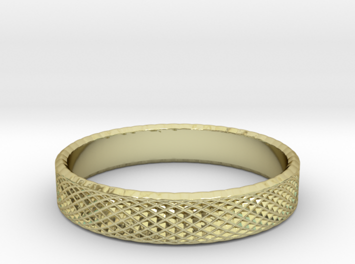 0225 Lissajous Figure Ring (Size14.5, 23.4 mm)#030 3d printed