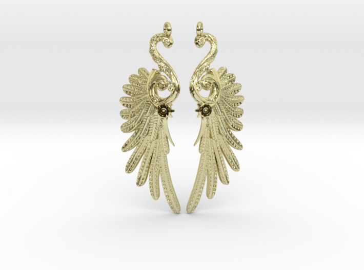 Imperial Wings of Sovereignty Earrings 3d printed