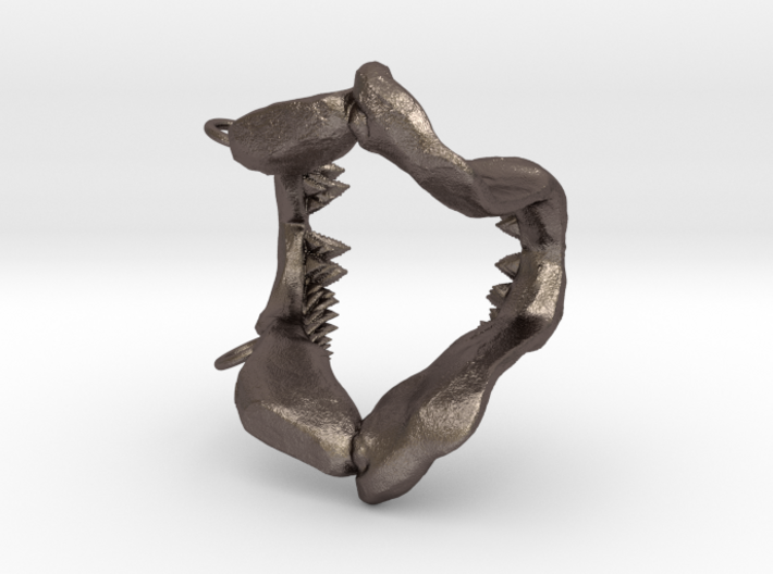 Great White Shark Jaw With Loop 3d printed 