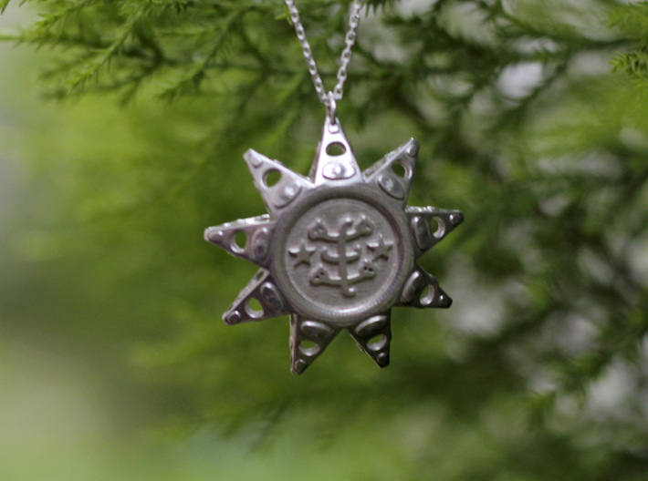 Baha'i Ringstone Symbol Pendant 3d printed 