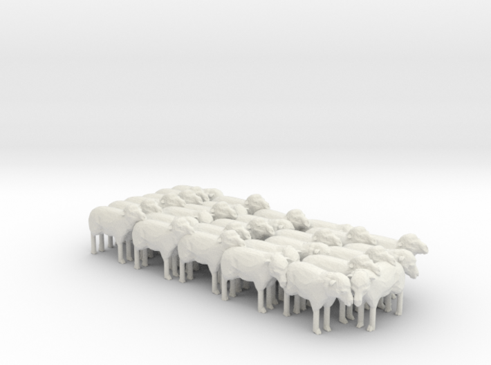1:64 Scale J Wagon Sheep Load Variation 5 3d printed