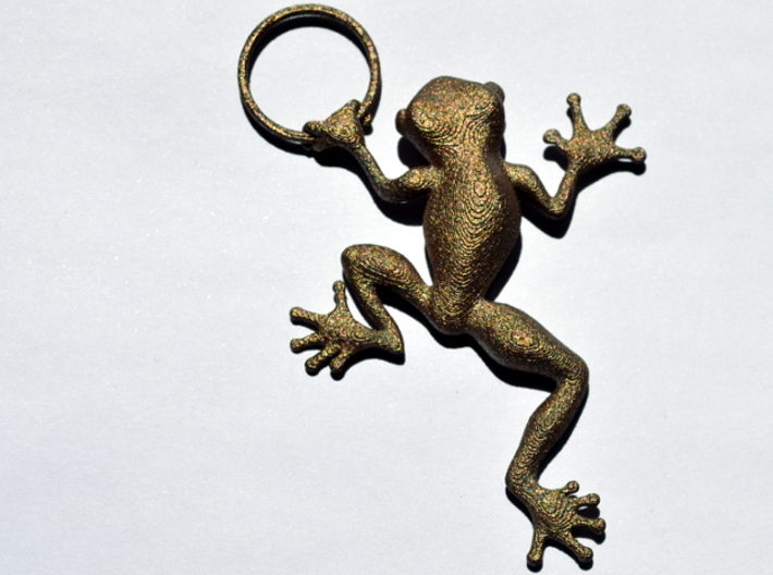 Frog Hug Pendant 3d printed 