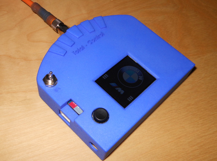 Arduino TFT Gehaeuse Vorderseite 3d printed Frontansicht in Royal Blue Strong&amp;Flexible