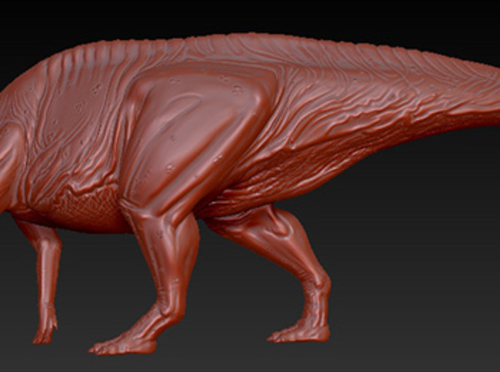 1/40 Parasaurolophus - Preening 3d printed zbrush render