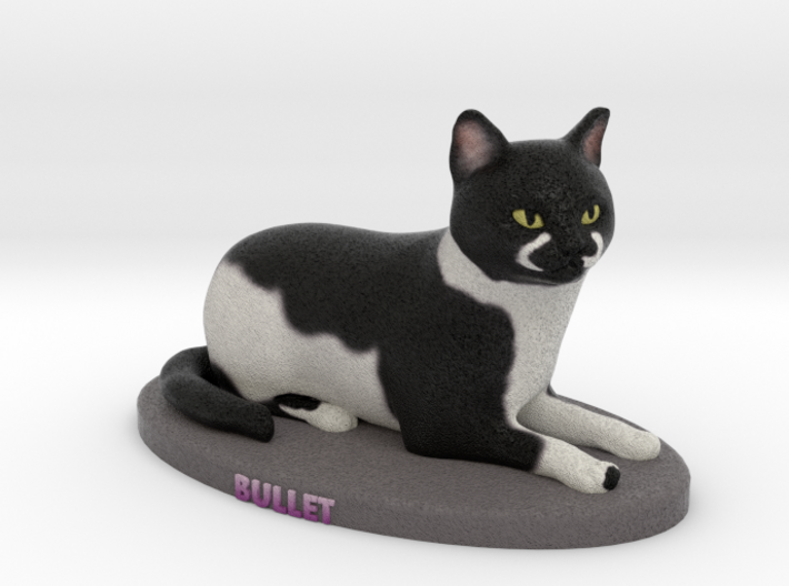 Custom Cat Figurine - Bullet 3d printed