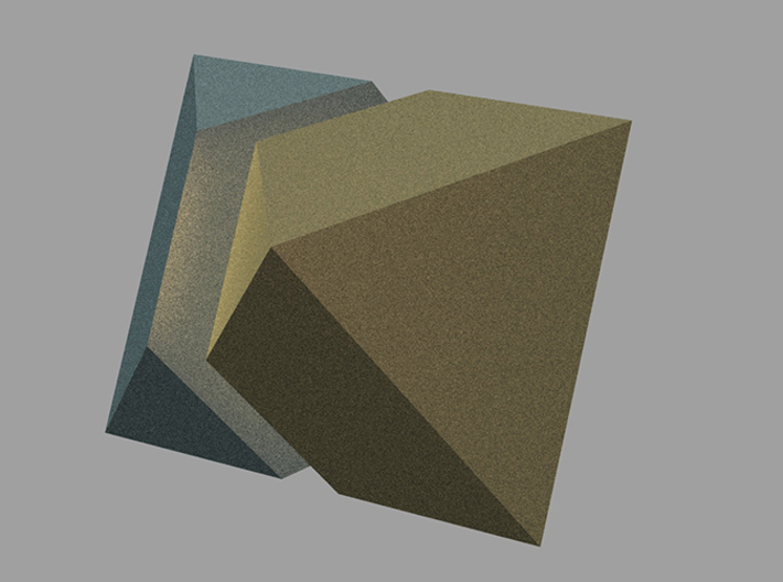 oktaeder halbiert 3d printed
